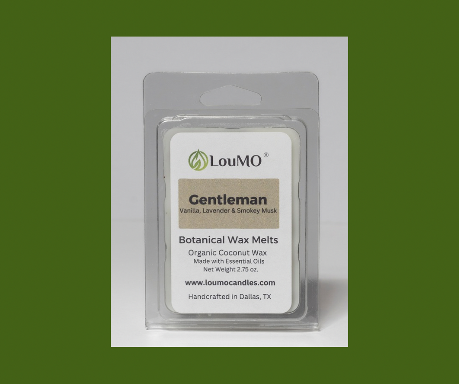 Botanical Wax Melt - Gentleman - Vanilla, Lavender & Smokey Musk