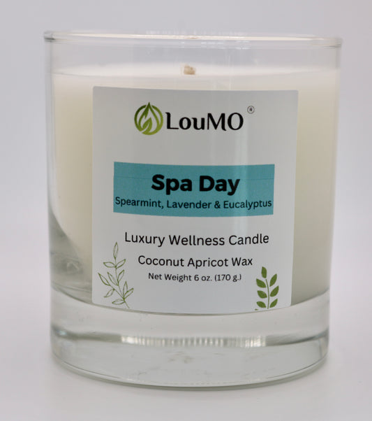 Candle - 6 oz. - Spa Day - Spearmint, Lavender & Eucalyptus
