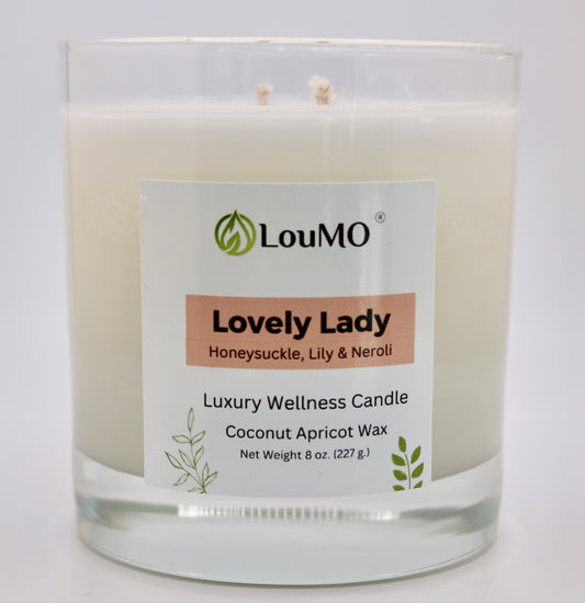 Candle - 8 oz. - Lovely Lady - Honeysuckle, Lily & Neroli
