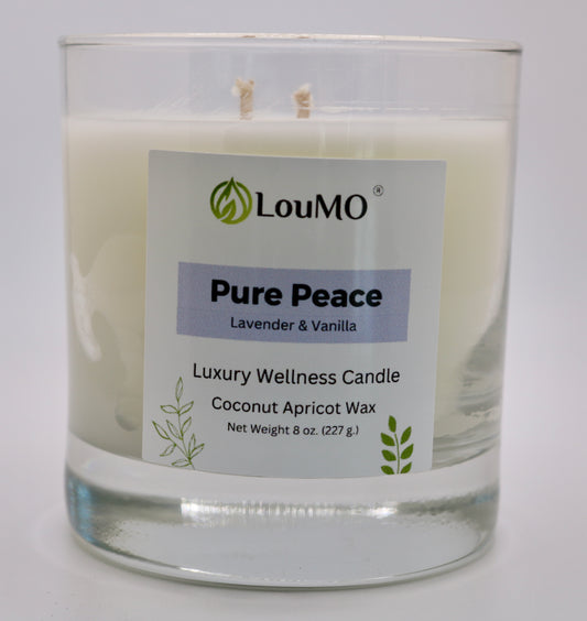 Candle - 8 oz. - Pure Peace -Lavender & Vanilla