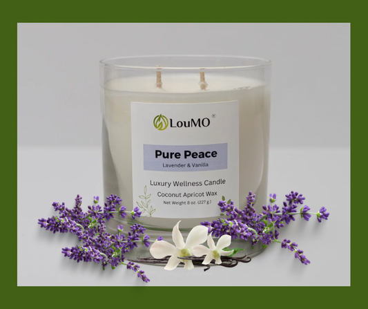 Candle - 8 oz. - Pure Peace -Lavender & Vanilla