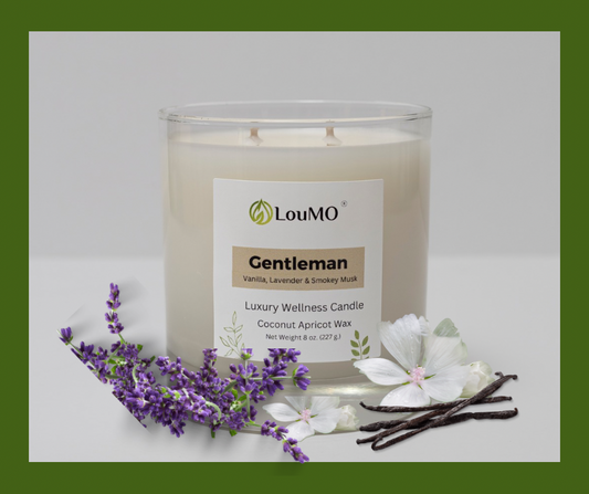 Candle - 8 oz. - Gentleman - Vanilla, Lavender & Smokey Musk
