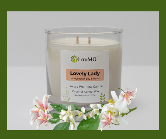 Candle - 8 oz. - Lovely Lady - Honeysuckle, Lily & Neroli