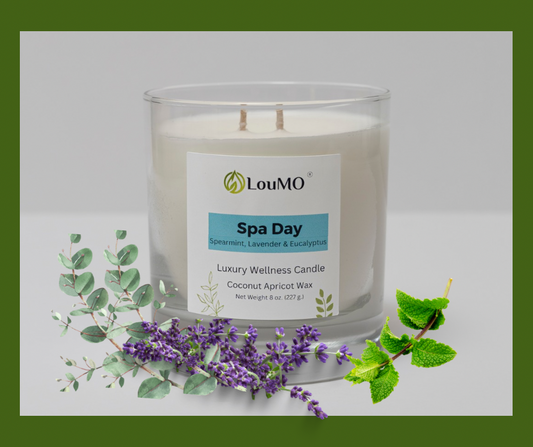 Candle - 8 oz. - Spa Day - Spearmint, Lavender & Eucalyptus