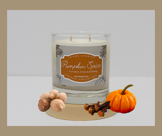 Fall Candle - 8 oz.  - Pumpkin Spice - Pumpkin, Clove & Nutmeg