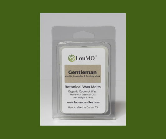Botanical Wax Melt - Gentleman - Vanilla, Lavender & Smokey Musk