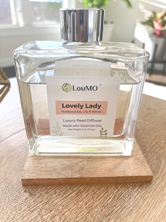 Reed Diffuser - 4 oz. -Lovely Lady - Honeysuckle, Lily & Neroli