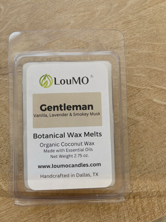 Botanical Wax Melt - Gentleman - Vanilla, Lavender & Smokey Musk